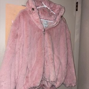 Angel Kiss Soft Pink faux fur Jacket